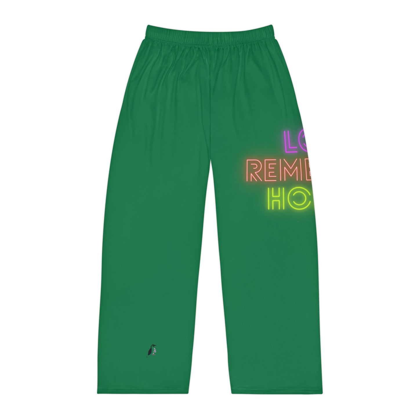 Men's Pajama Pants: Lost Remember Honor Dark Green