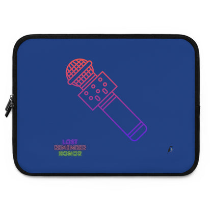 Laptop Sleeve: Music Dark Blue