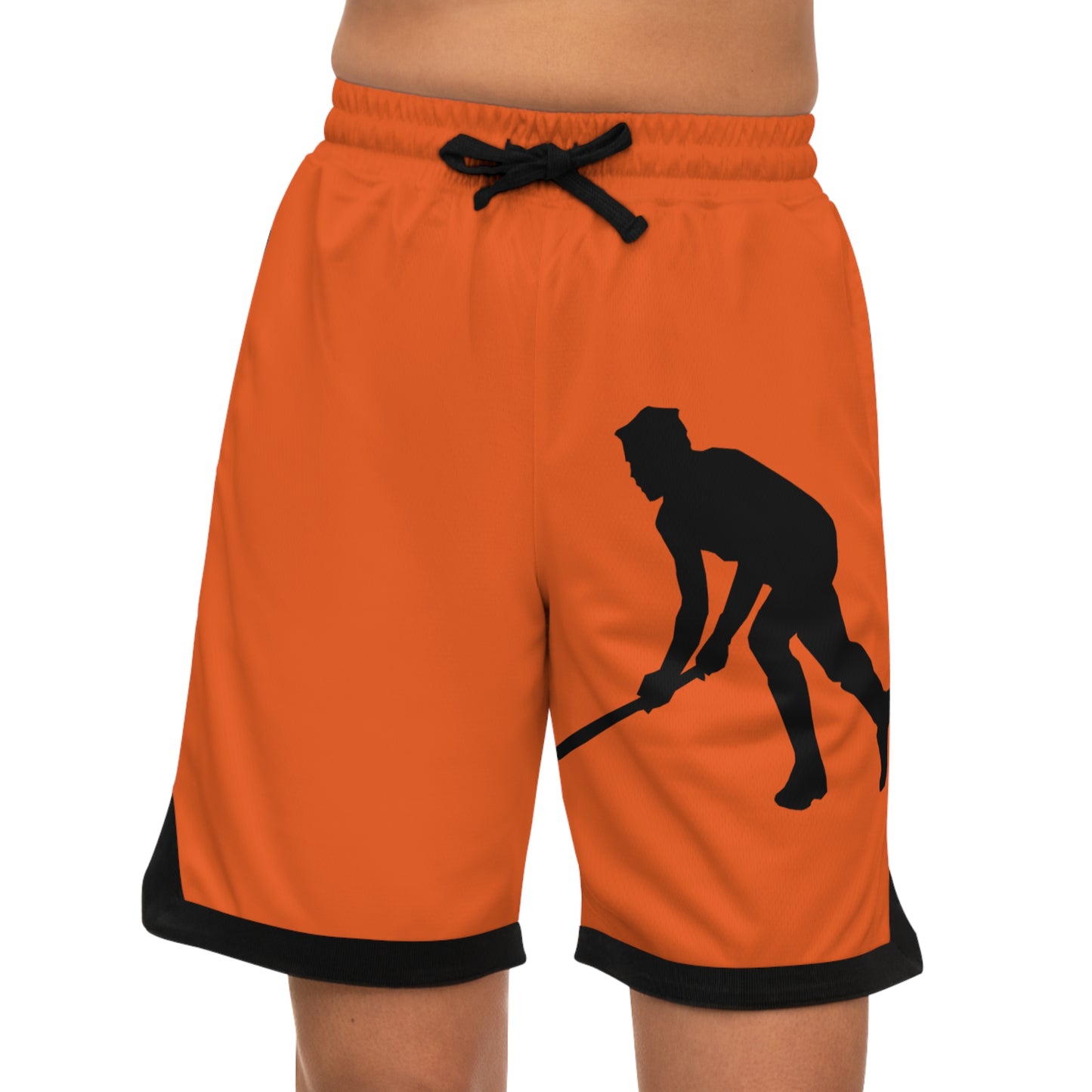 Basketball Rib Shorts: Hockey Orange