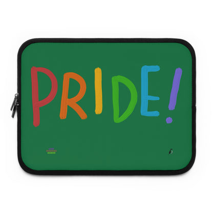 Laptop Sleeve: LGBTQ Pride Dark Green