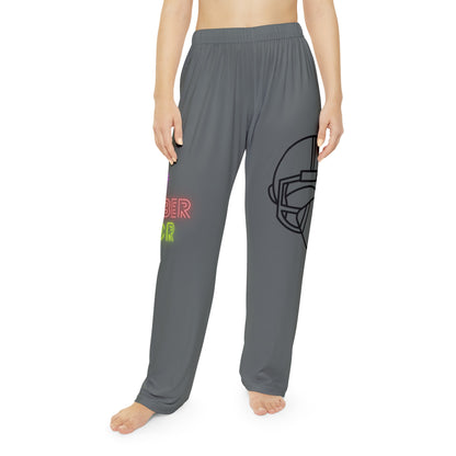 Women's Pajama Pants: Football Dark Grey