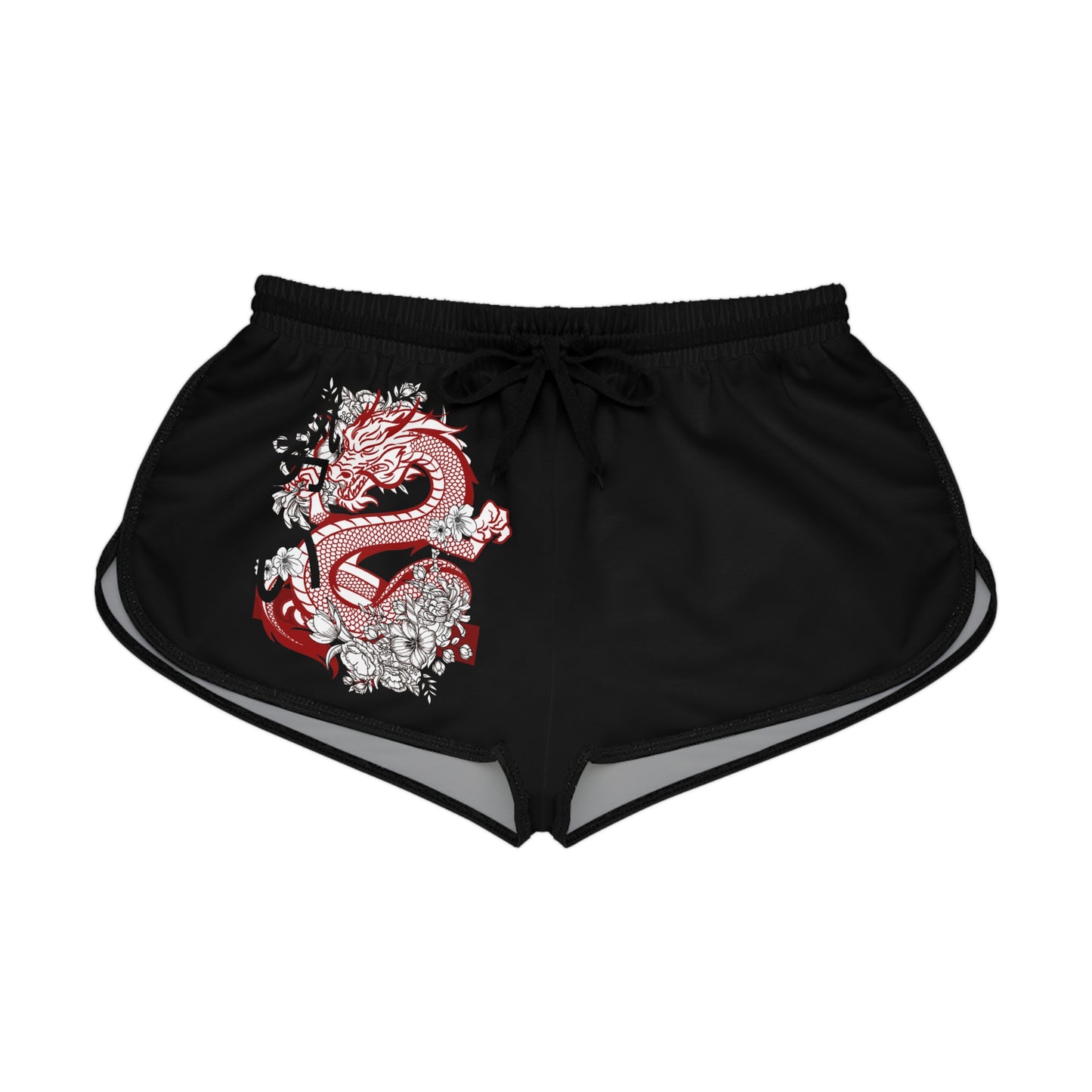 Women's Relaxed Shorts: Dragons Black