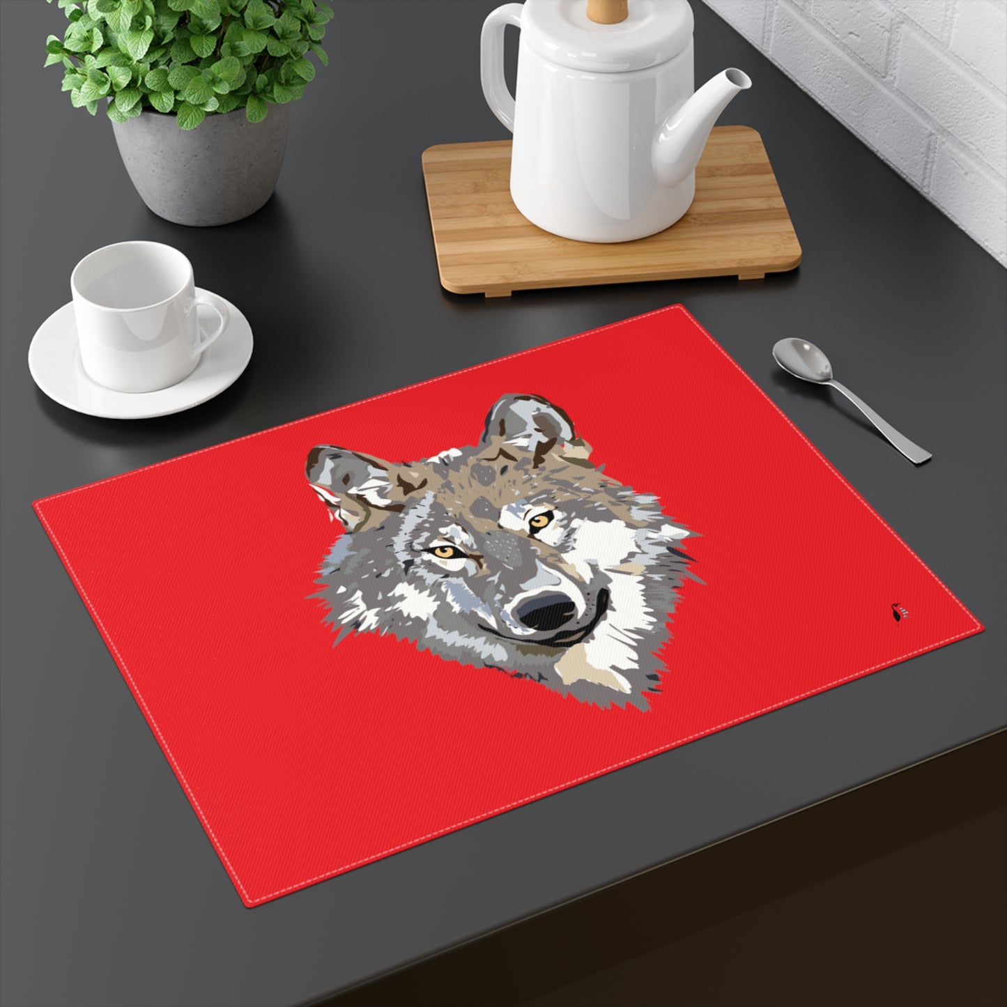 Placemat, 1pc: Wolves Red