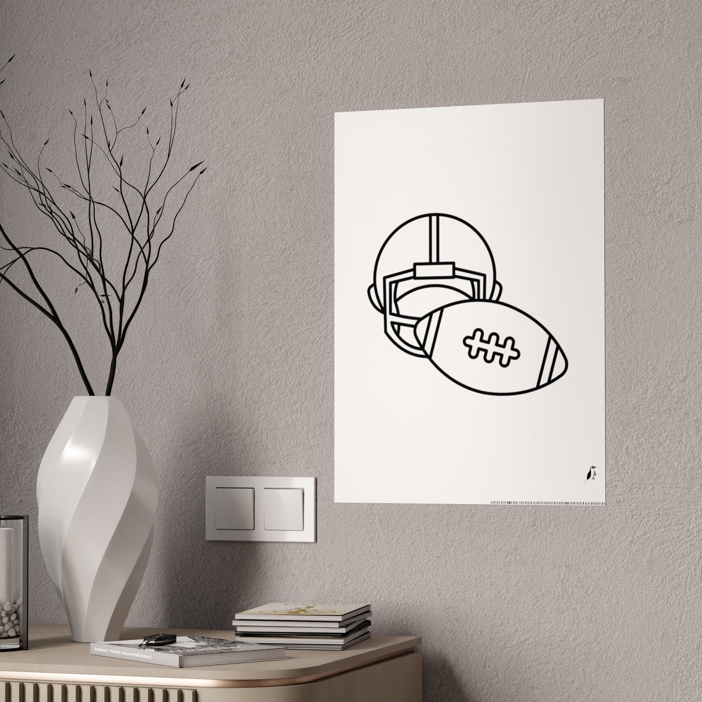 Gloss Posters: Football White