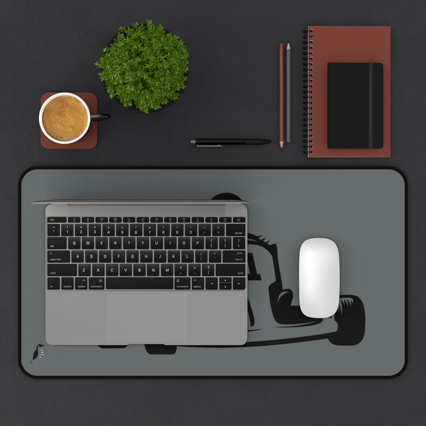 Desk Mat: Racing Dark Grey