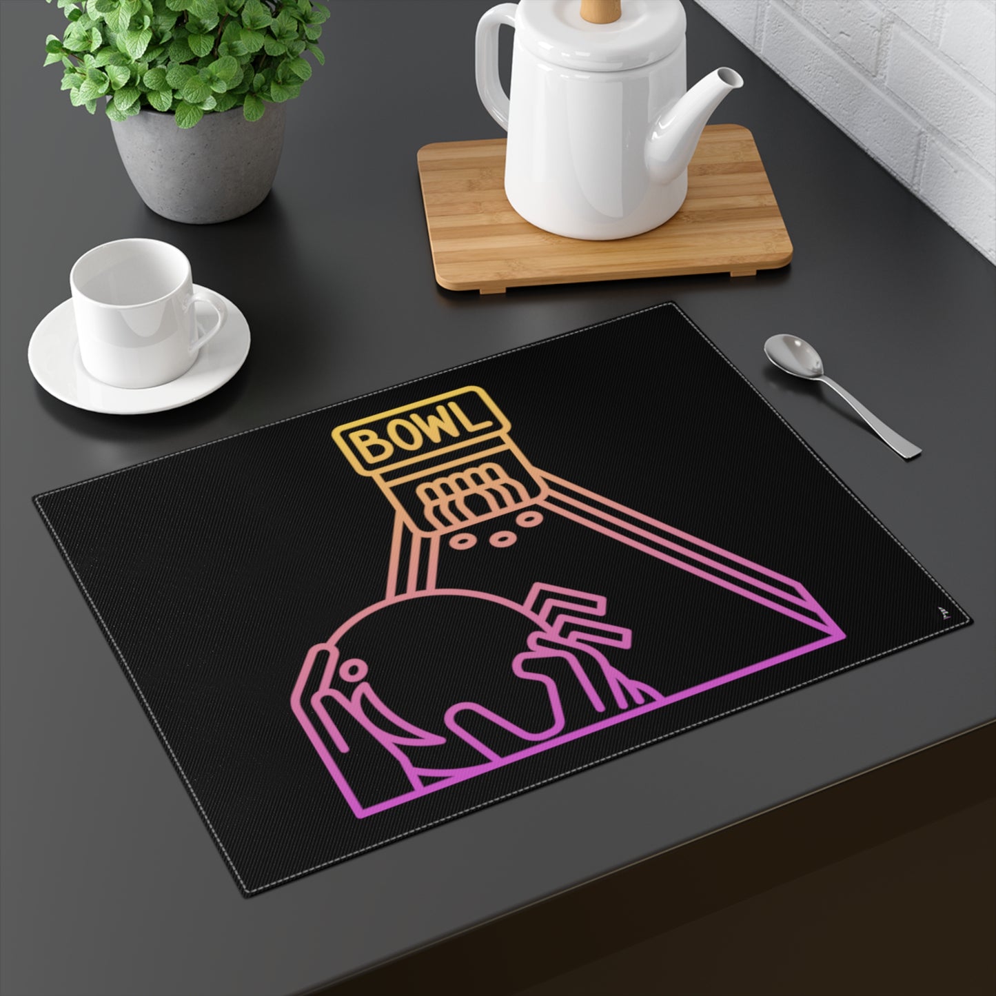 Placemat, 1pc: Bowling Black