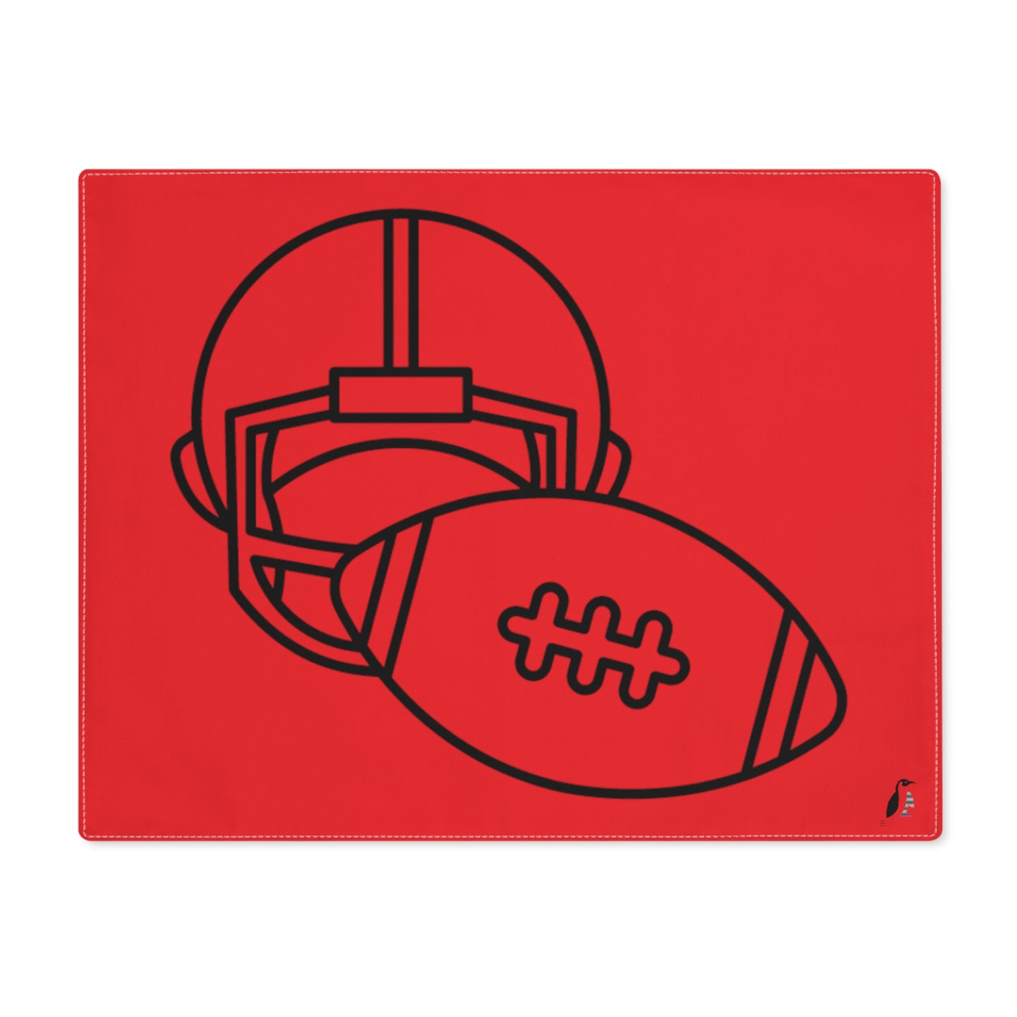 Placemat, 1pc: Football Red