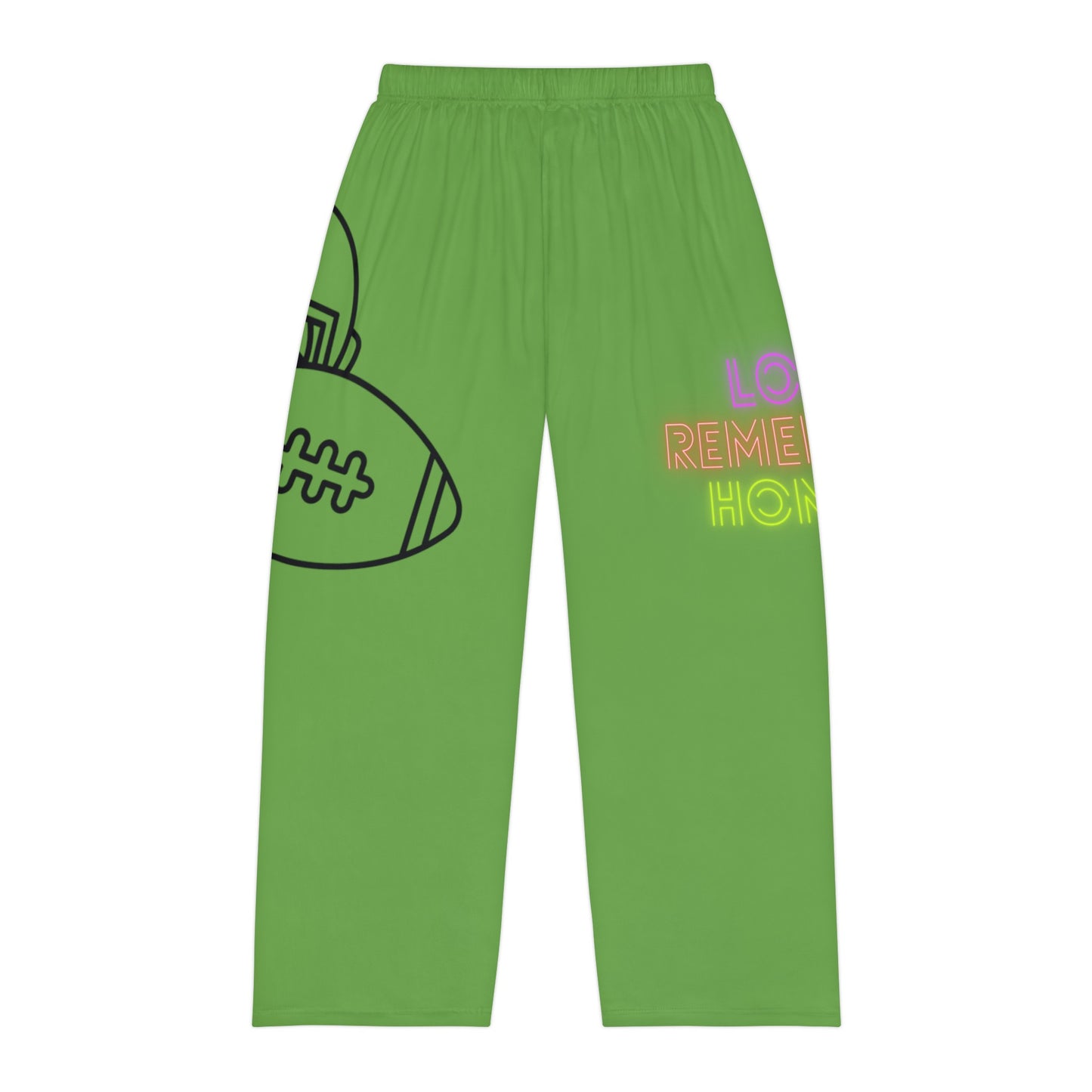 Men's Pajama Pants: Football Green