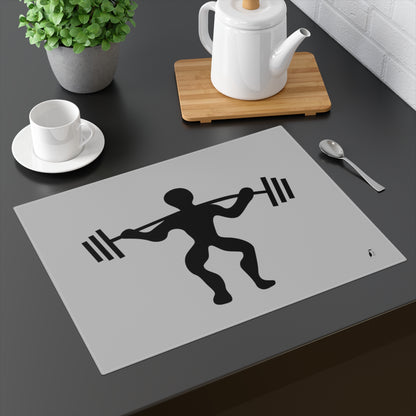 Placemat, 1pc: Weightlifting Lite Grey