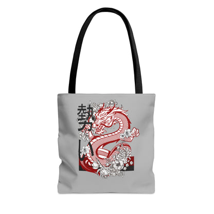 Tote Bag: Dragons Lite Grey