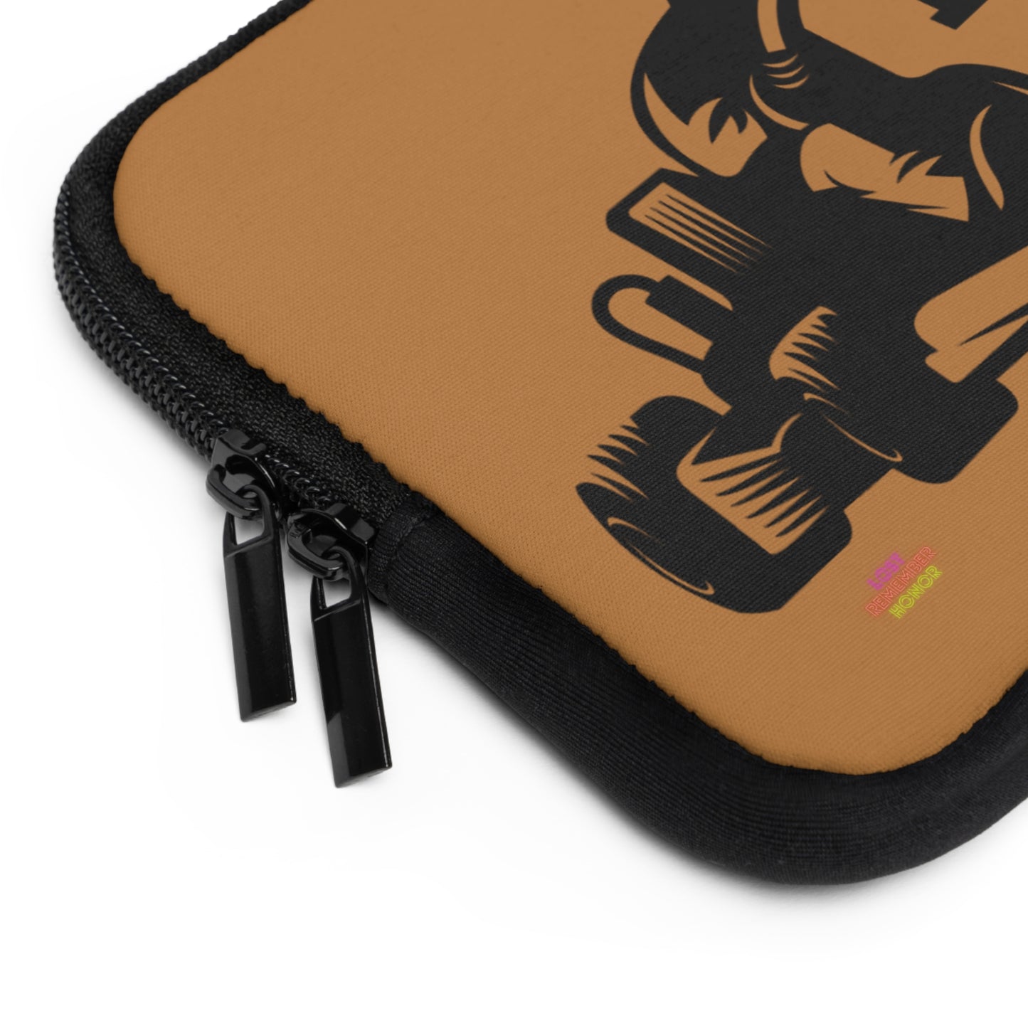 Laptop Sleeve: Racing Lite Brown