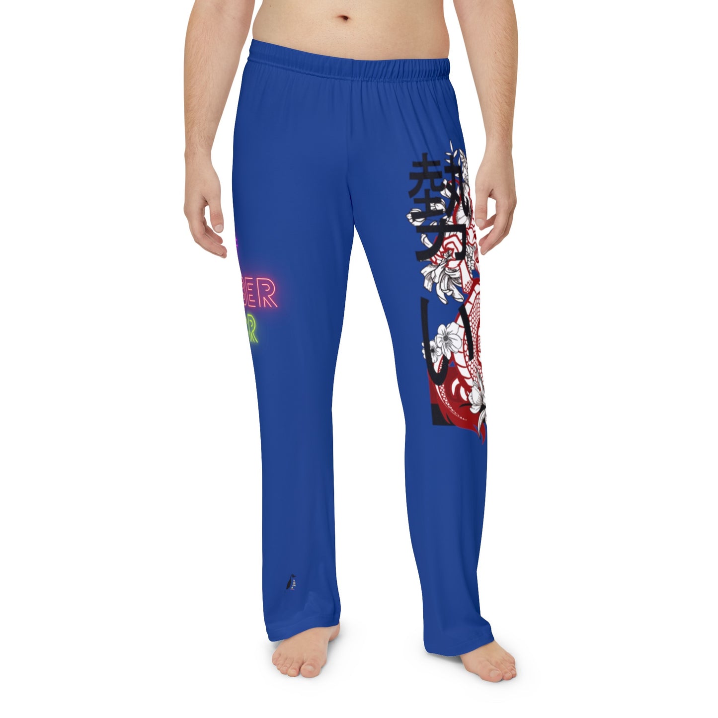 Men's Pajama Pants: Dragons Dark Blue