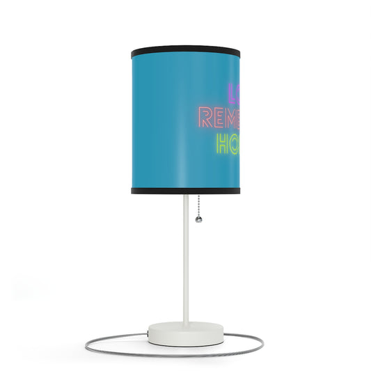 Lamp on a Stand, US|CA plug: Lost Remember Honor Turquoise