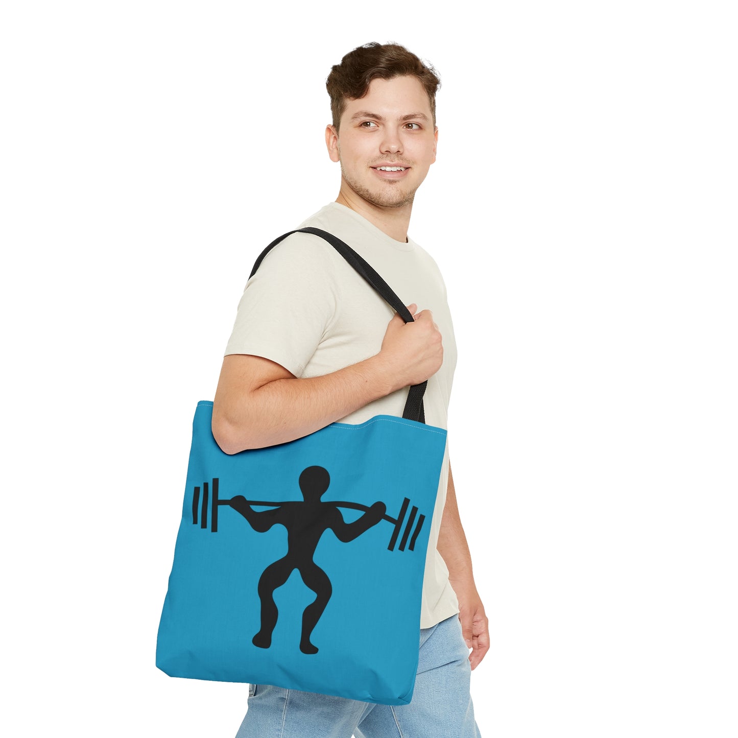 Tote Bag: Weightlifting Turquoise