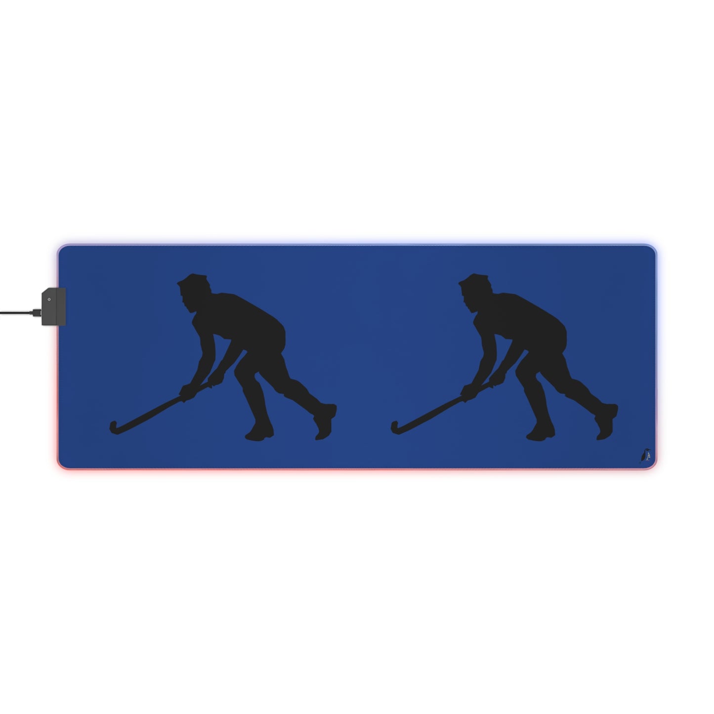 LED Gaming Mouse Pad: Hockey Dark Blue