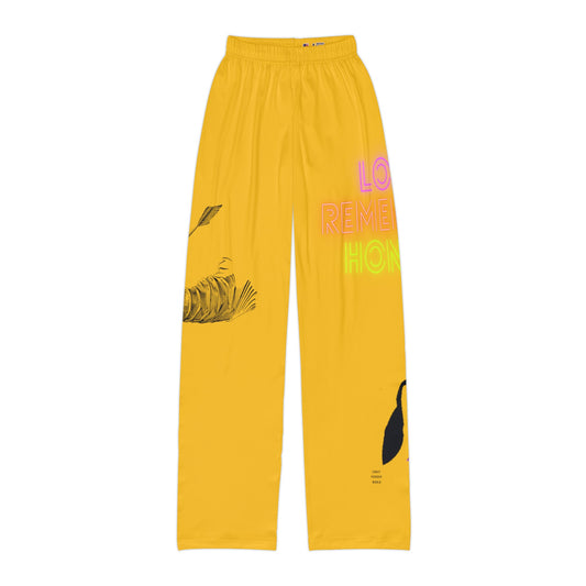 Kids Pajama Pants: Writing Yellow