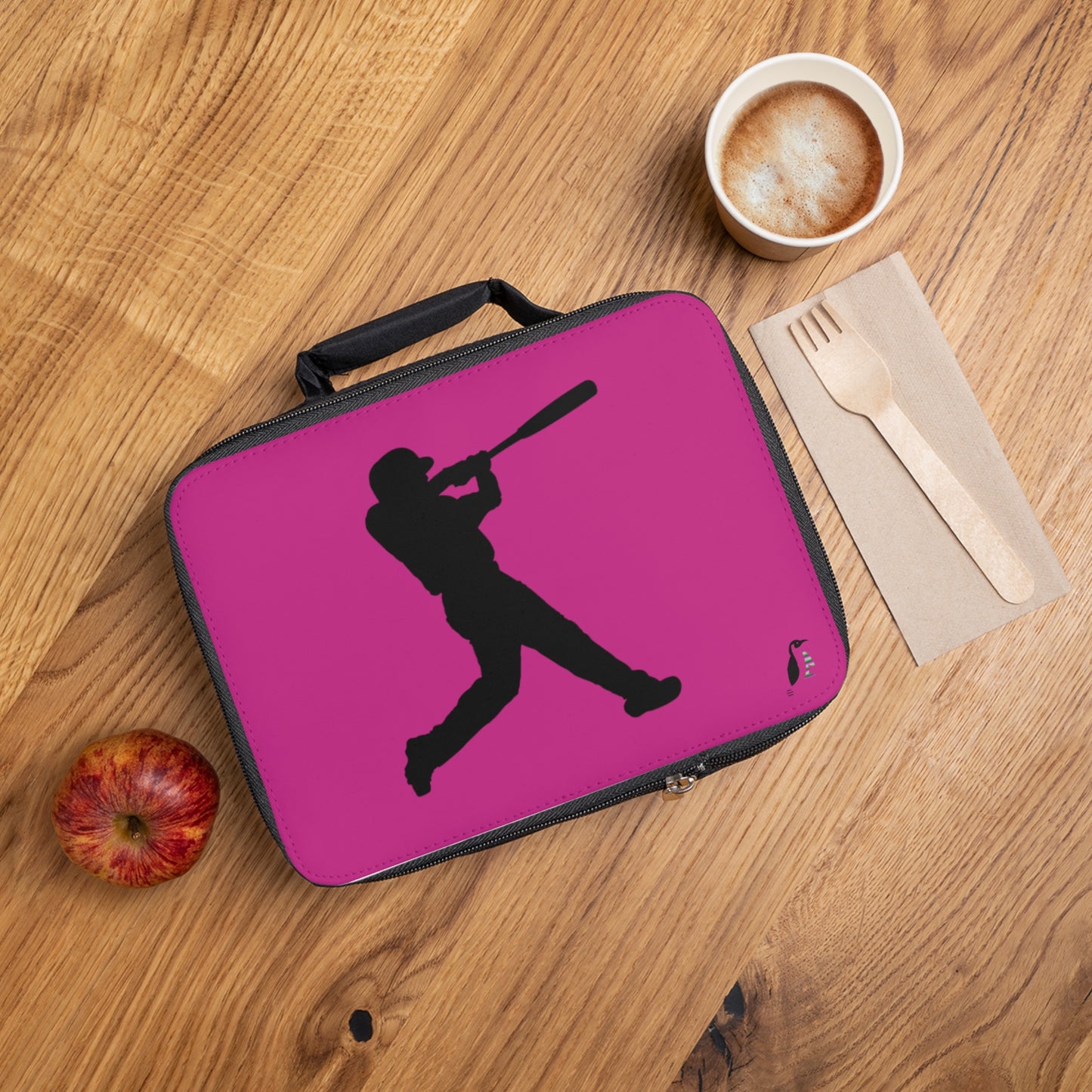 Lunch Bag: Baseball Pink