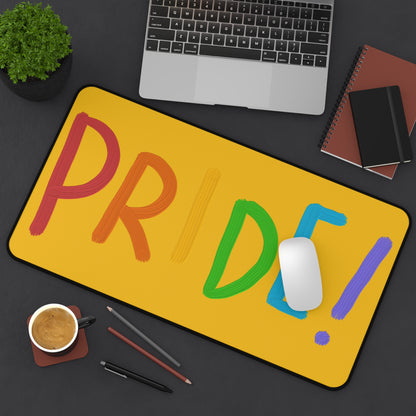 Desk Mat: LGBTQ Pride Yellow