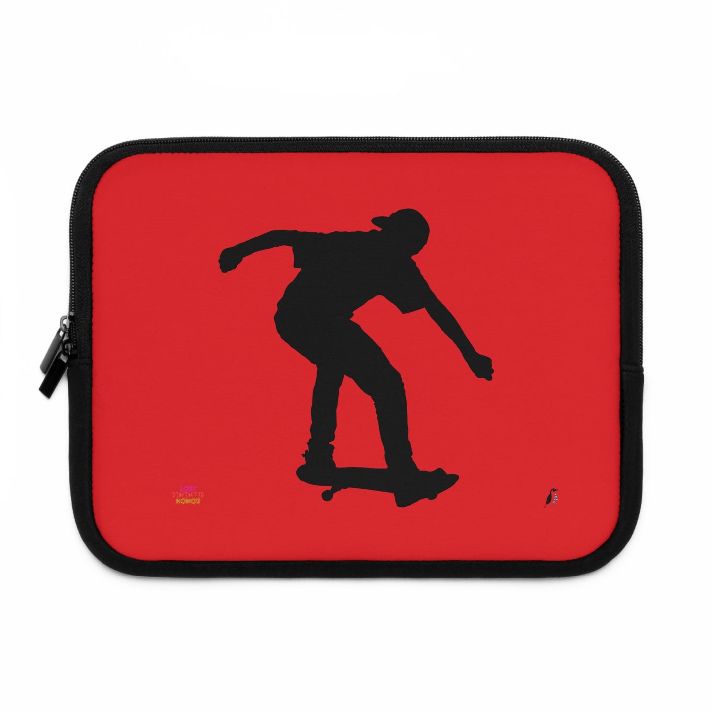 Laptop Sleeve: Skateboarding Red