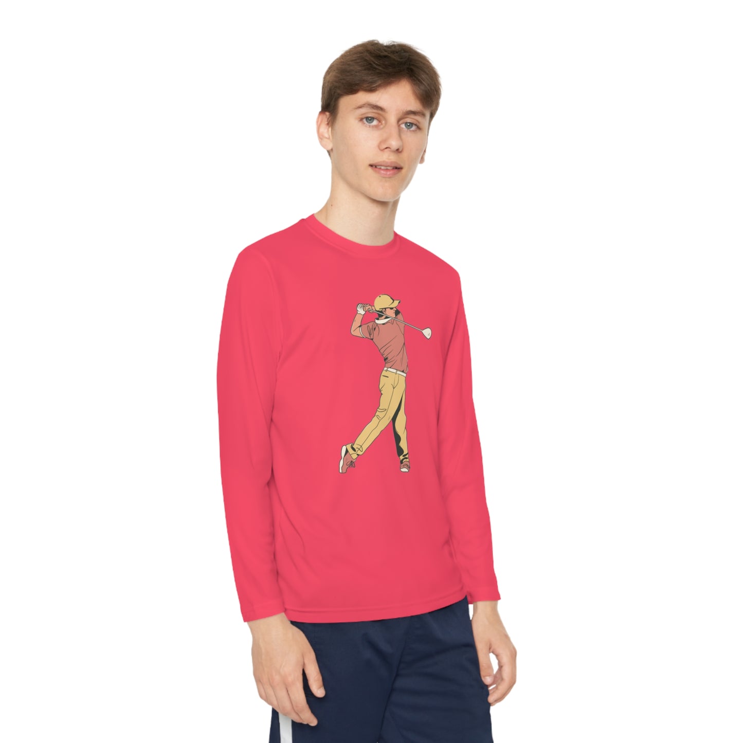 Youth Long Sleeve Competitor Tee: Golf 