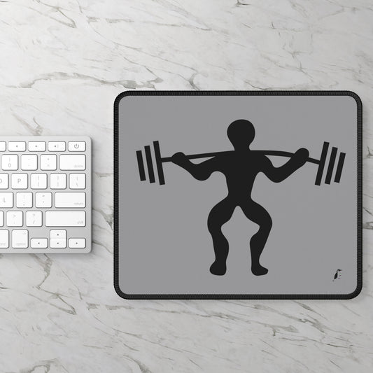 Gaming Mouse Pad: Weightlifting Grey