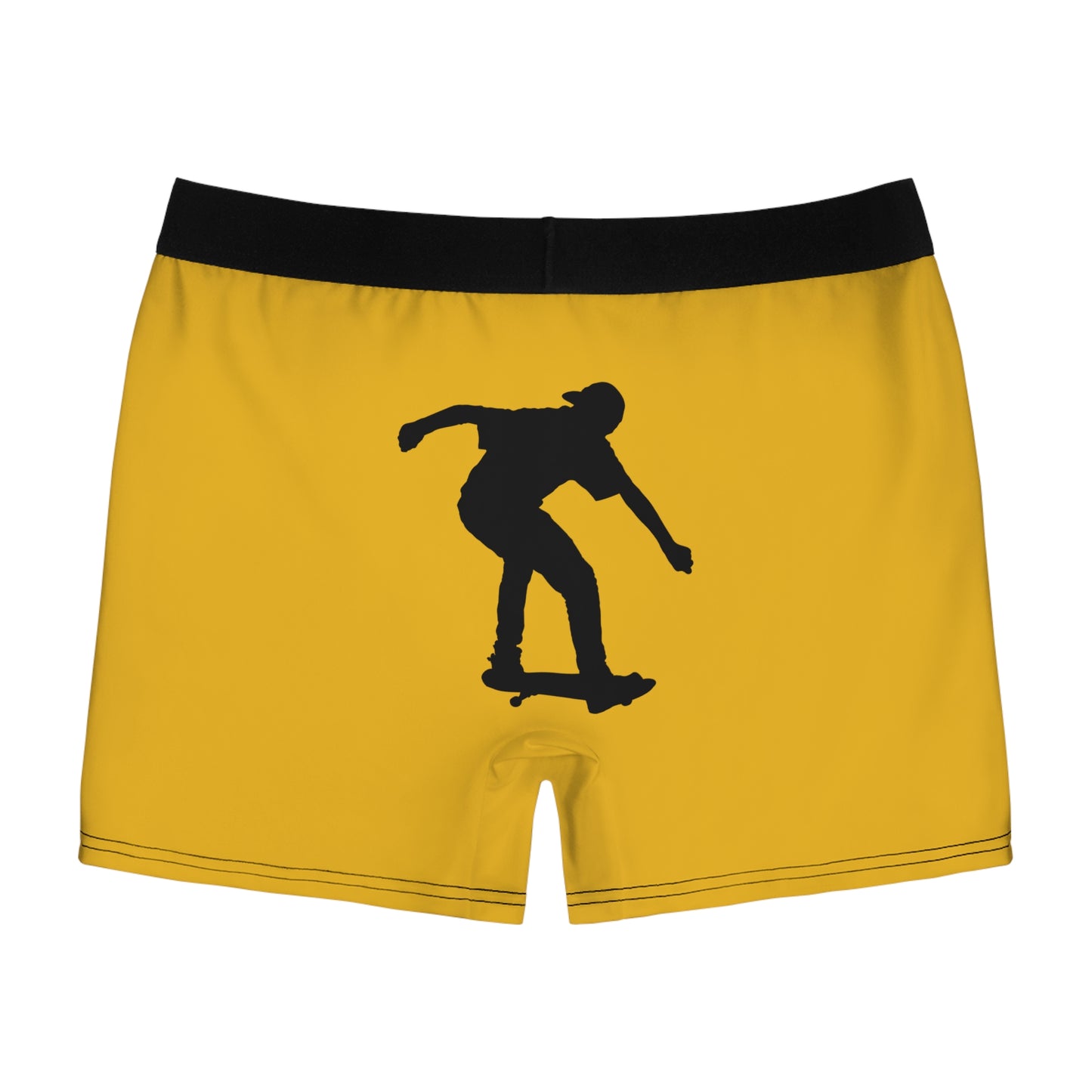 Men's Boxer Briefs: Skateboarding Yellow