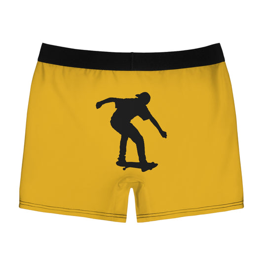 Men's Boxer Briefs: Skateboarding Yellow