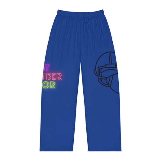 Pambabaeng Pajama Pants: Football Dark Blue 