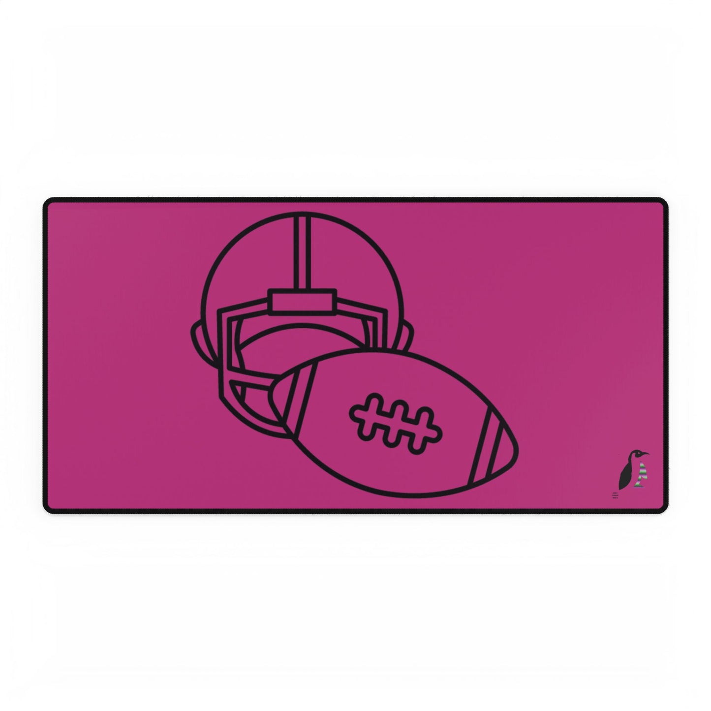 Desk Mats: Football Pink