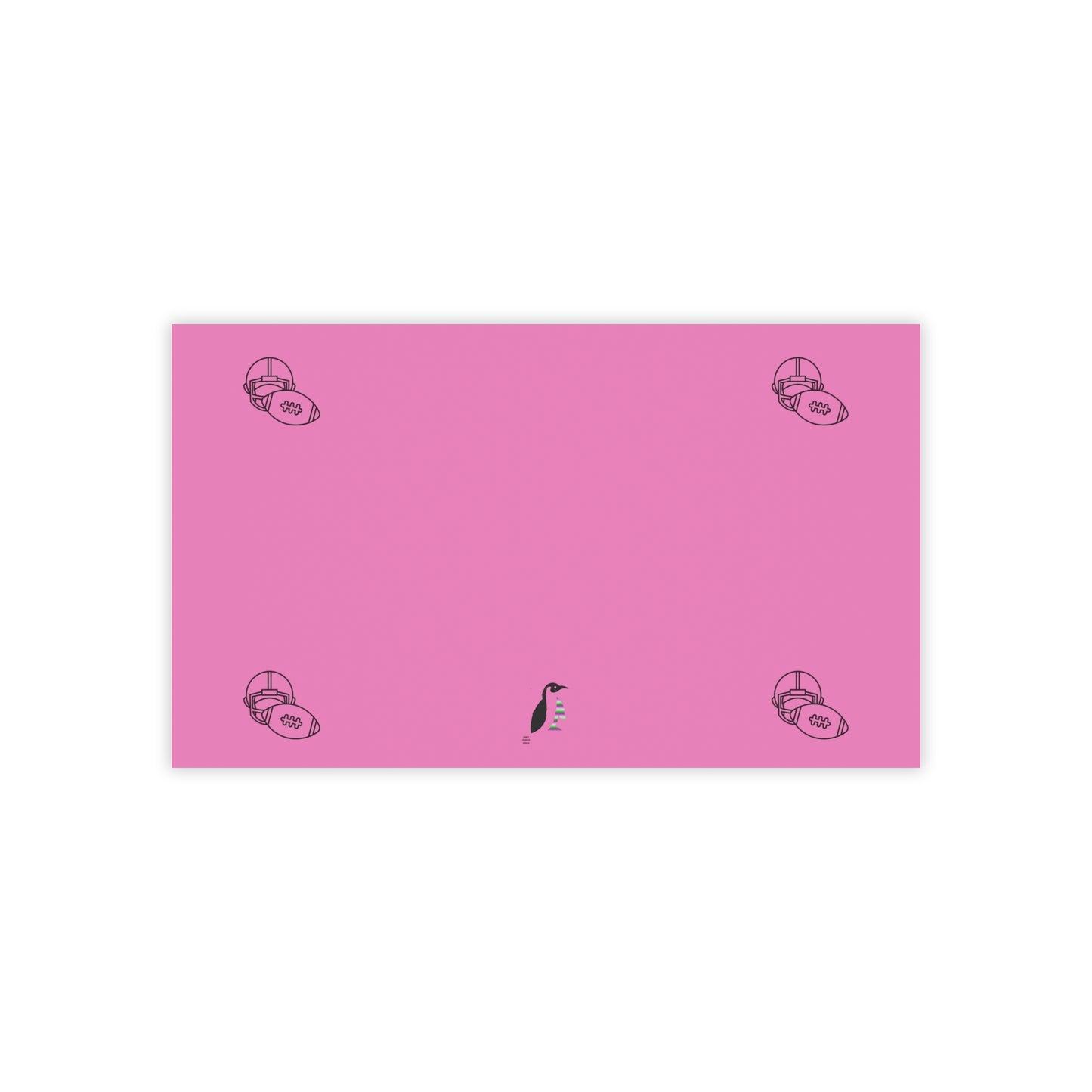 Post-it® Note Pads: Football Lite Pink