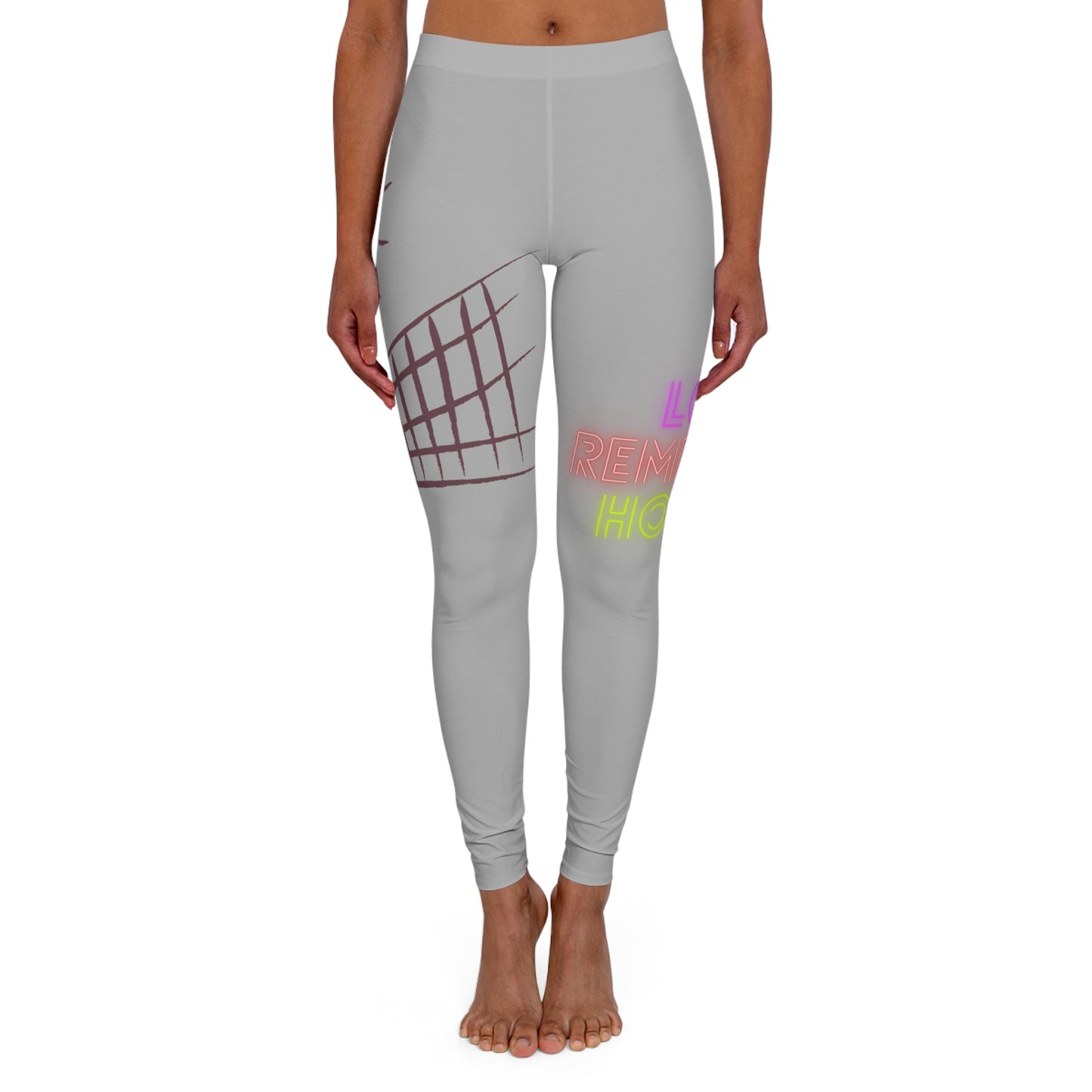 Women's Spandex Leggings: Volleyball Lite Grey