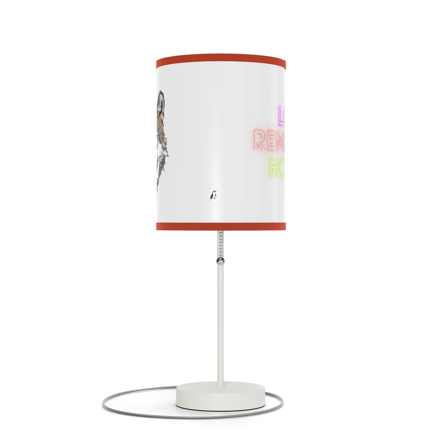 Lamp on a Stand, US|CA plug: Wolves White