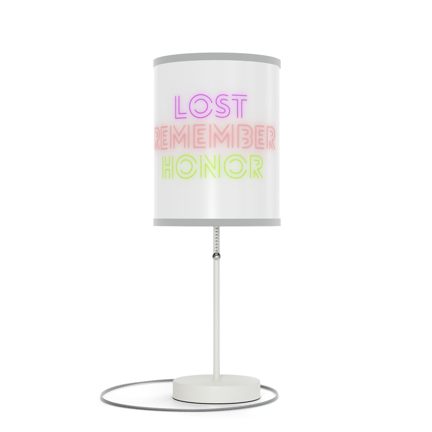 Lamp on a Stand, US|CA plug: Lost Remember Honor White 