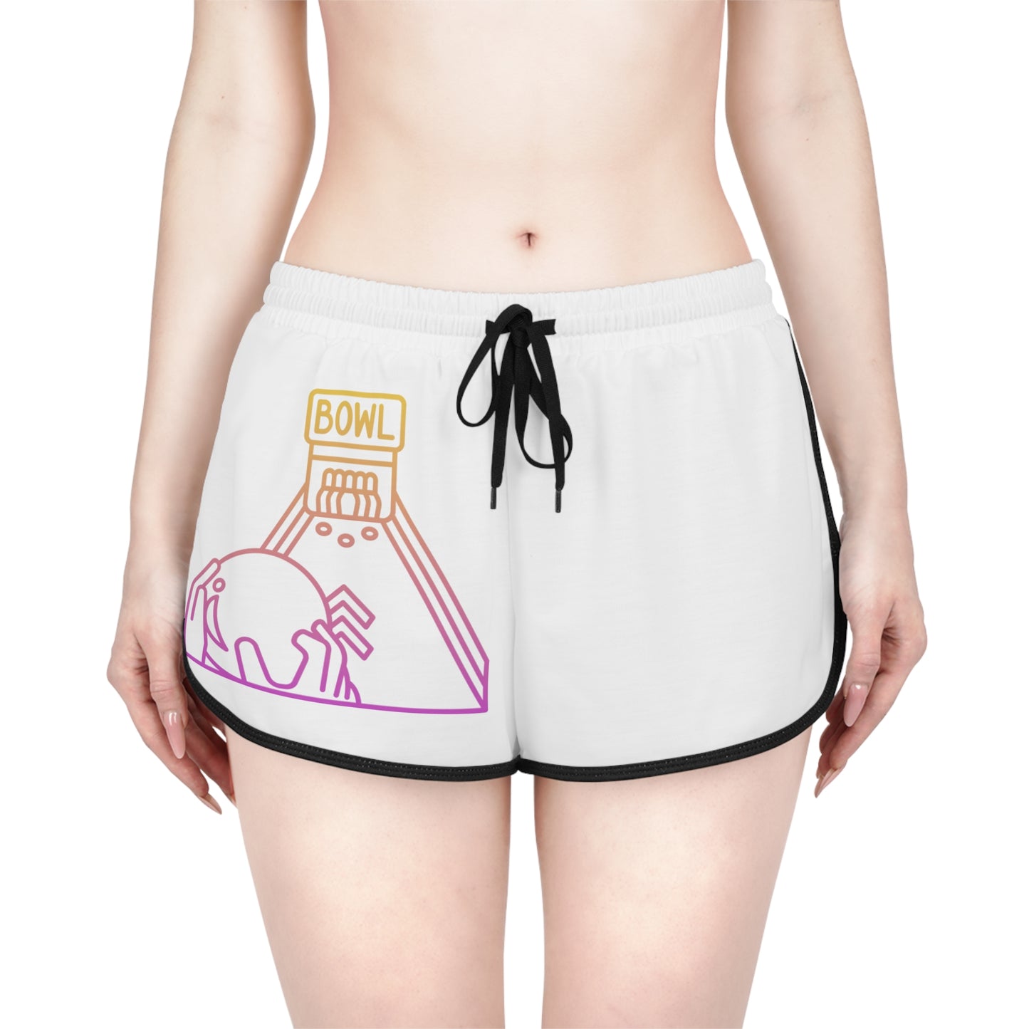 Women's Relaxed Shorts: Bowling White