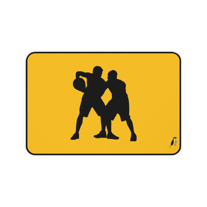 Desk Mat: Basketball Yellow