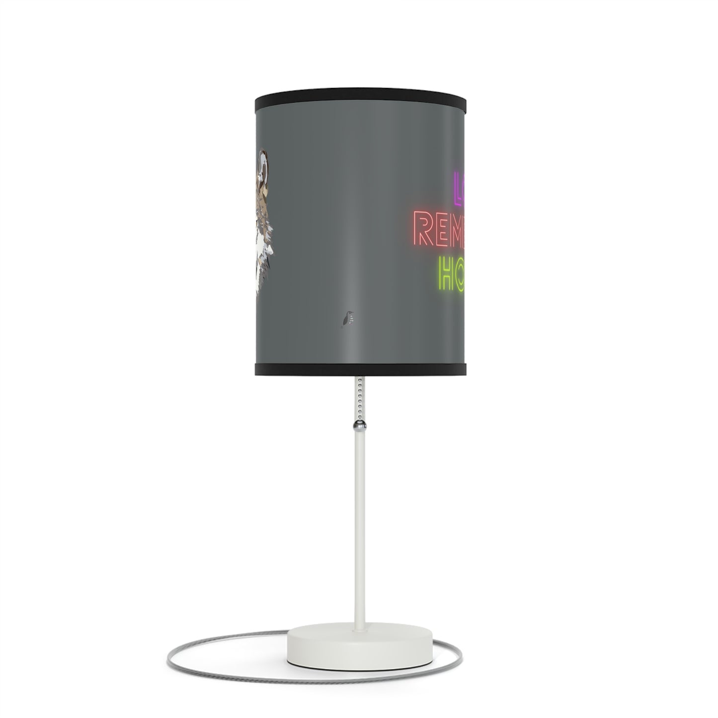 Lamp on a Stand, US|CA plug: Wolves Dark Grey