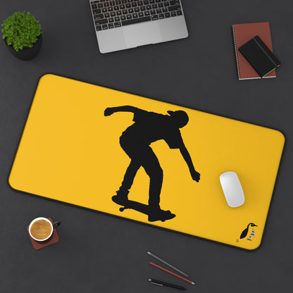 Desk Mat: Skateboarding Yellow