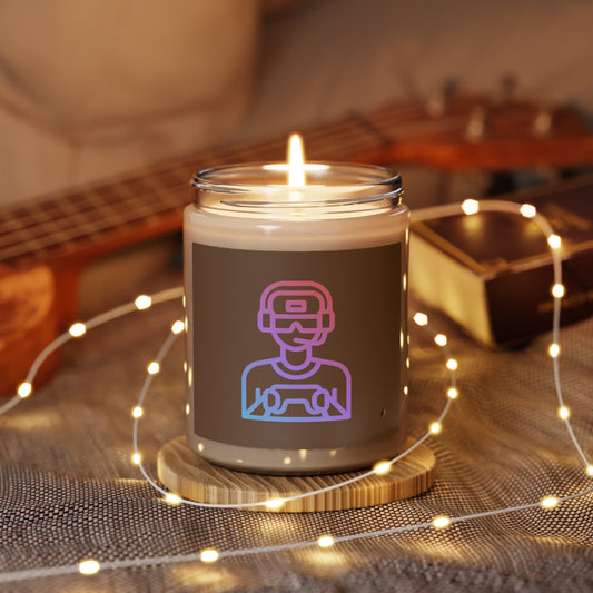 Scented Candle, 9oz: Gaming Brown