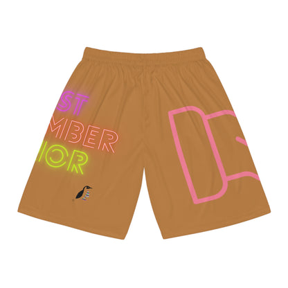 Basketball Shorts: Fight Cancer Lite Brown