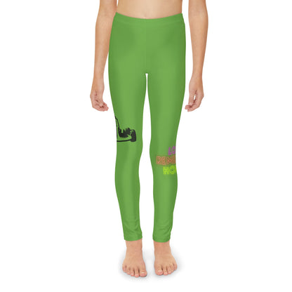 Youth Full-Length Leggings: Racing Green