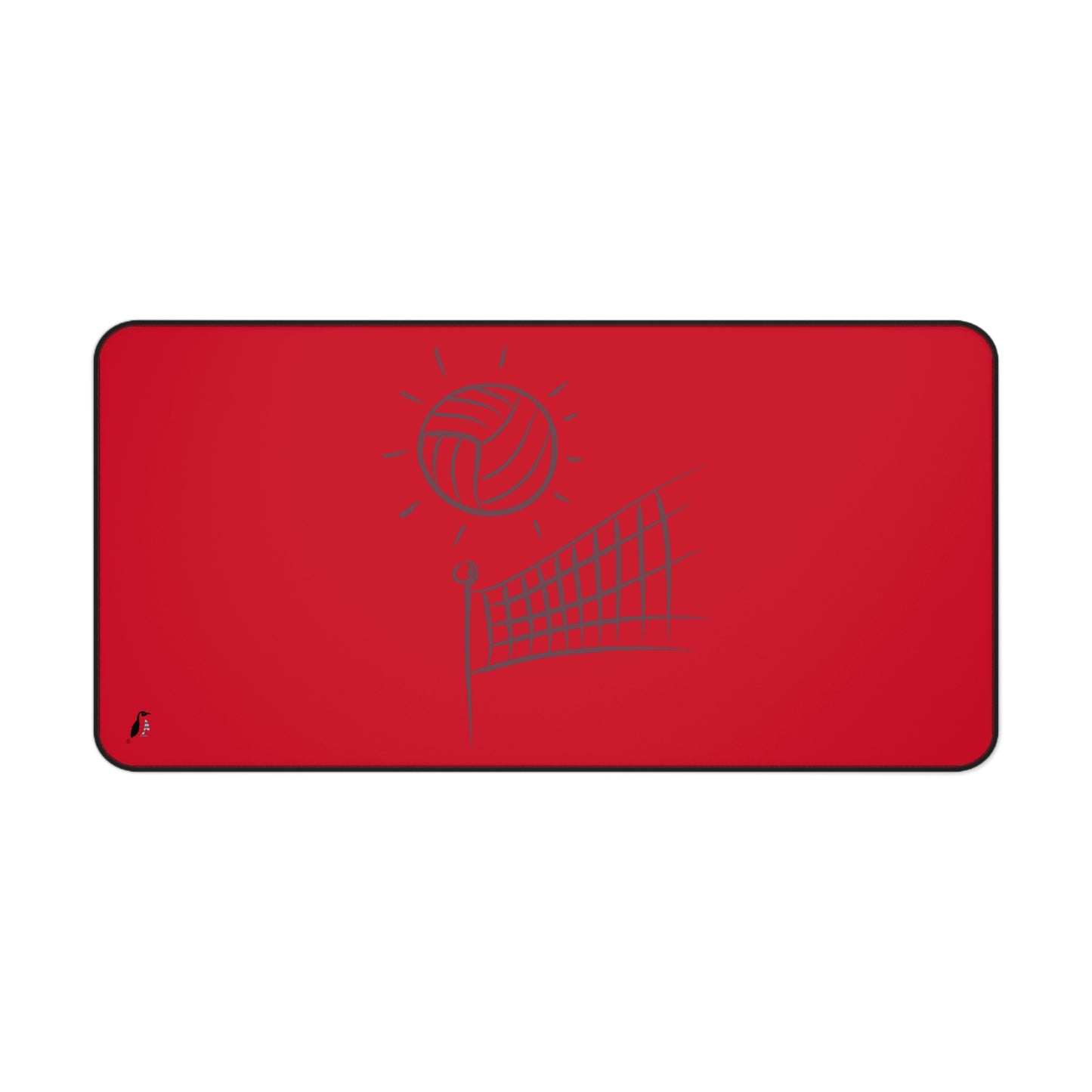 Desk Mat: Volleyball Dark Red