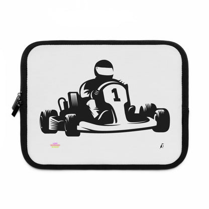 Laptop Sleeve: Racing White