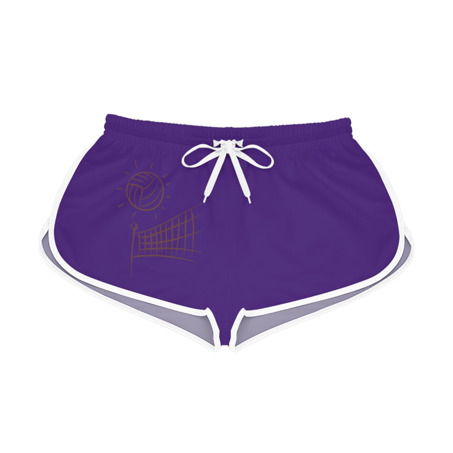 Women's Relaxed Shorts: Volleyball Purple