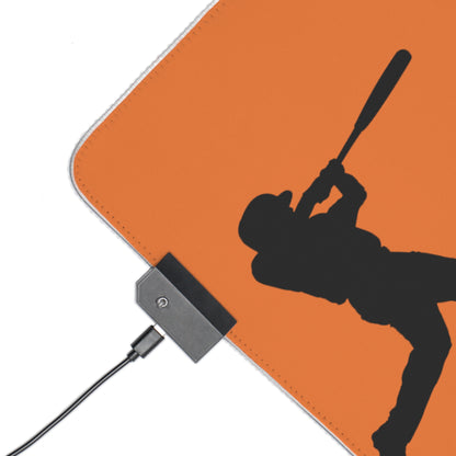 LED Gaming Mouse Pad: Baseball Crusta