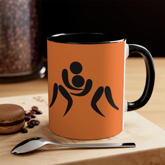 Accent Coffee Mug, 11oz: Wrestling Crusta