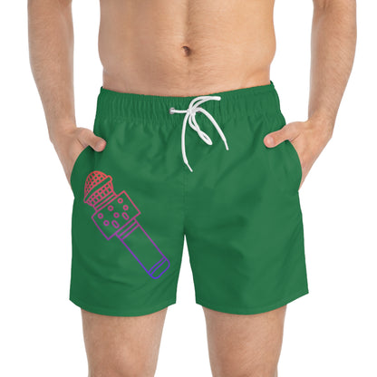 Swim Trunks: Music Dark Green