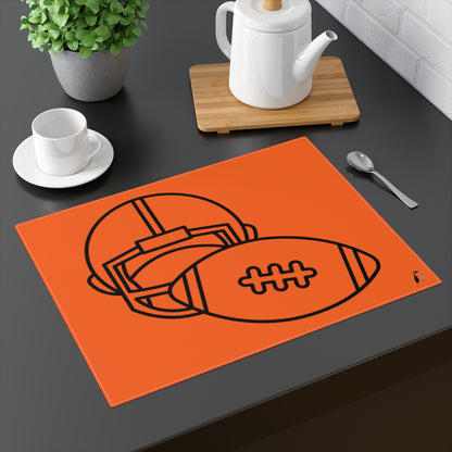 Placemat, 1pc: Football Orange