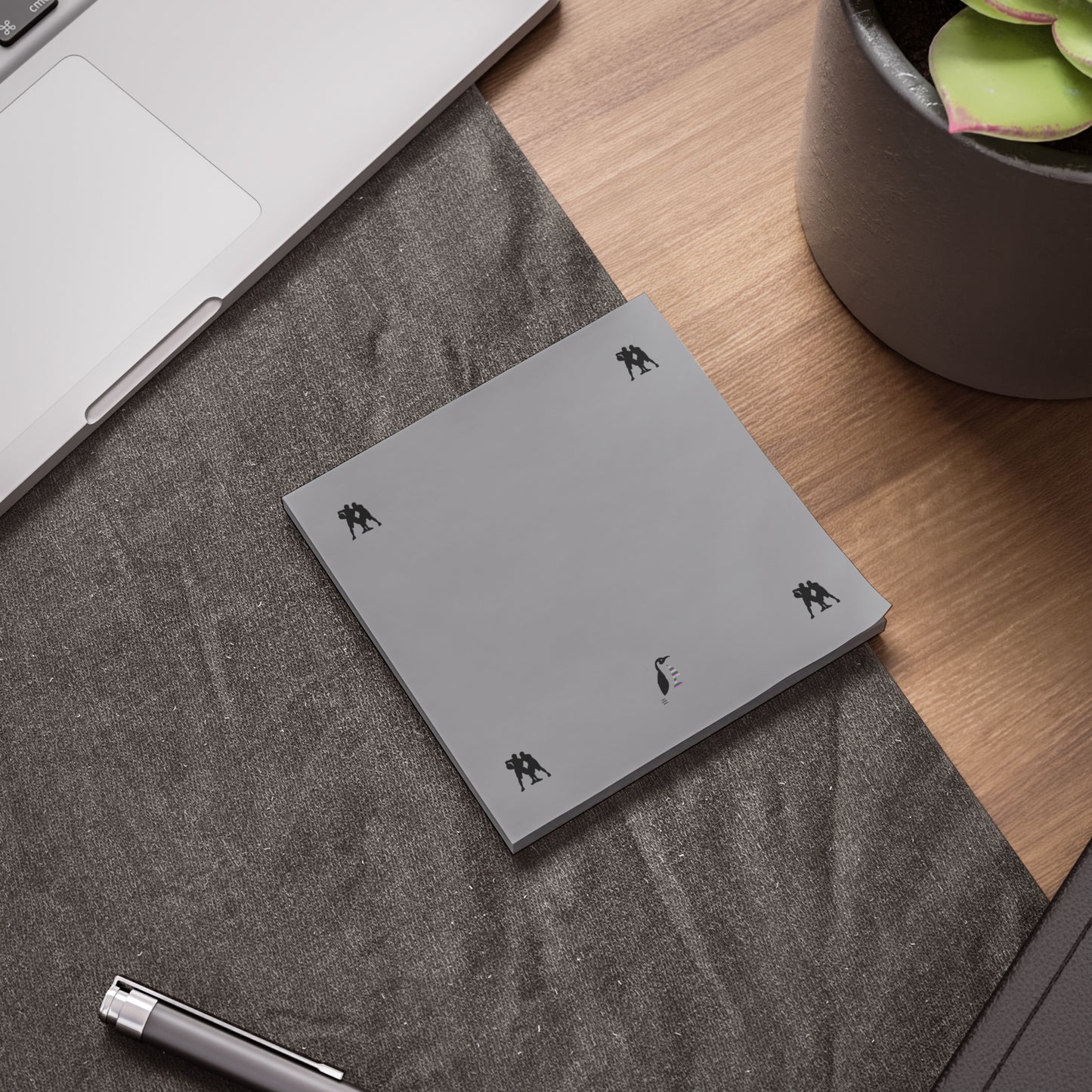 Post-it® Note Pads: Basketball Grey