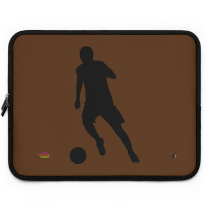 Laptop Sleeve: Soccer Brown