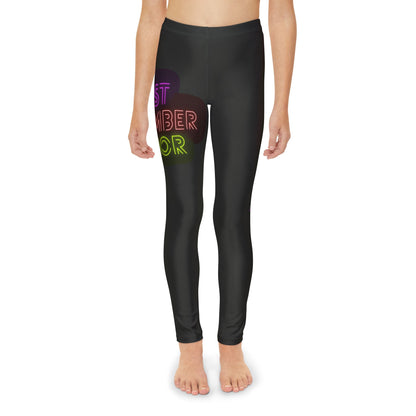 Youth Full-Length Leggings: Lost Remember Honor Black